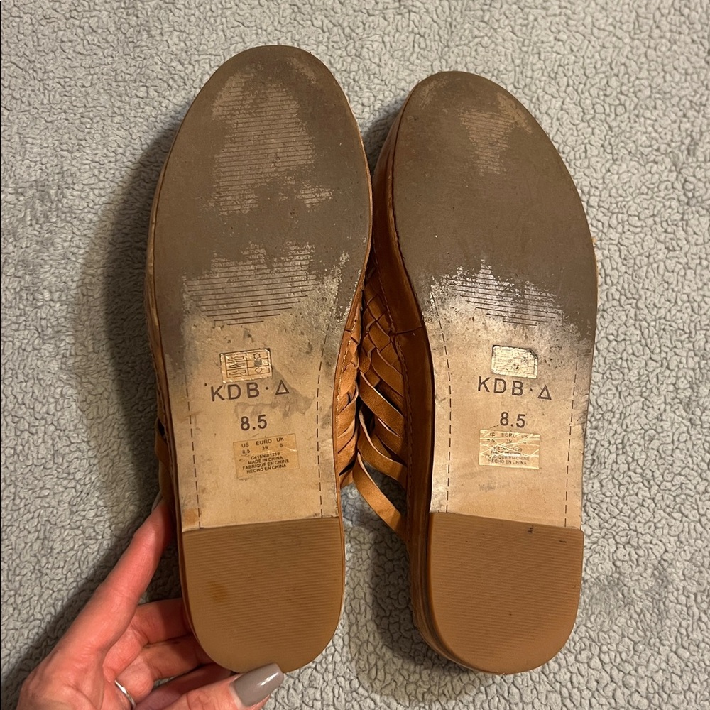 Kelsi Dagger Brooklyn Maple Woven Mules Size 8.5 - Picture 10 of 11